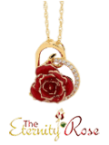 Red glazed natural rose